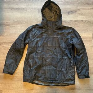 Columbia Men's Whirlibird III Interchange Jacket XL Black Plaid Winter GUC